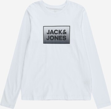 Jack & Jones Junior Футболка 'STEEL' в Белый: спереди