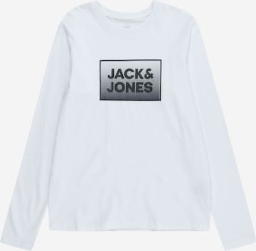 Jack & Jones Junior قميص 'STEEL' بلون أبيض: الأمام