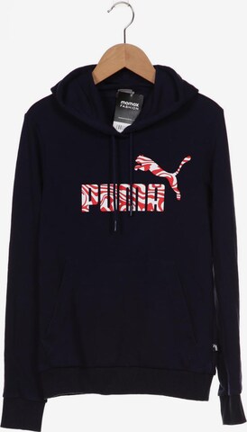 PUMA Sweatshirt & Zip-Up Hoodie in XS in Blue: front