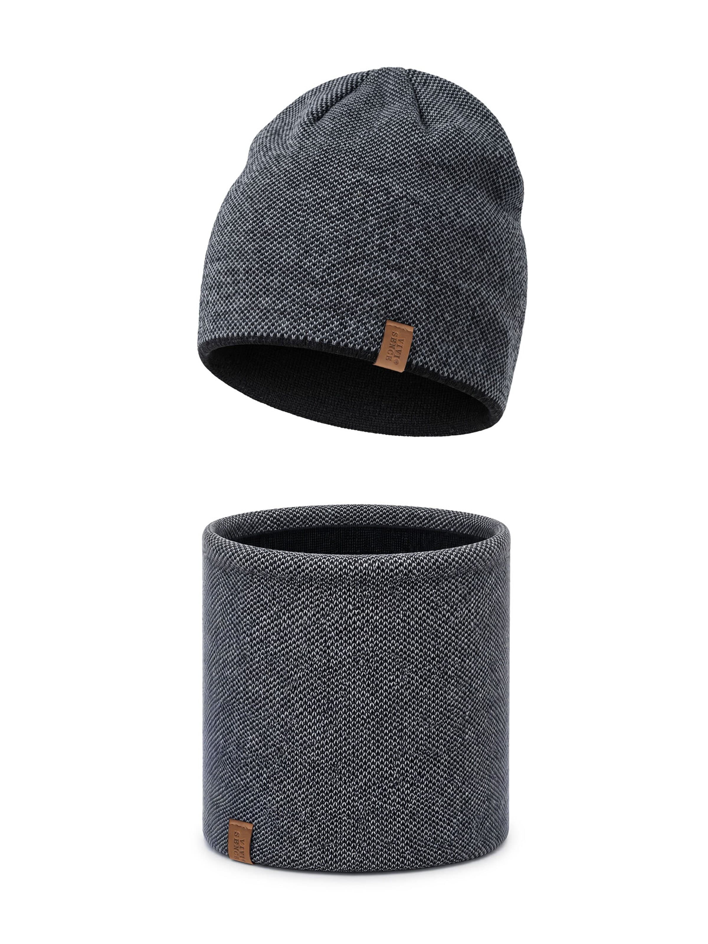 Vivisence Beanie 'M7008 KMPL' in Grey: front