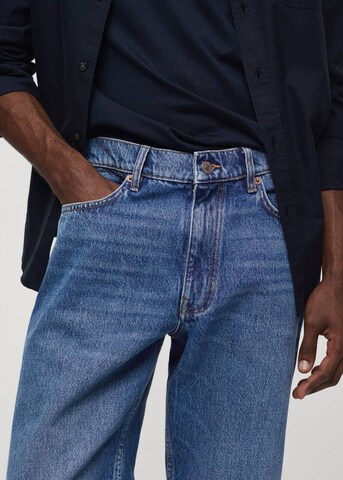 MANGO MAN Regular Jeans in Blauw