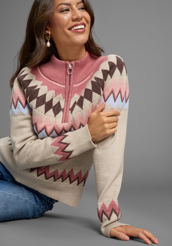 LAURA SCOTT Pullover in Beige