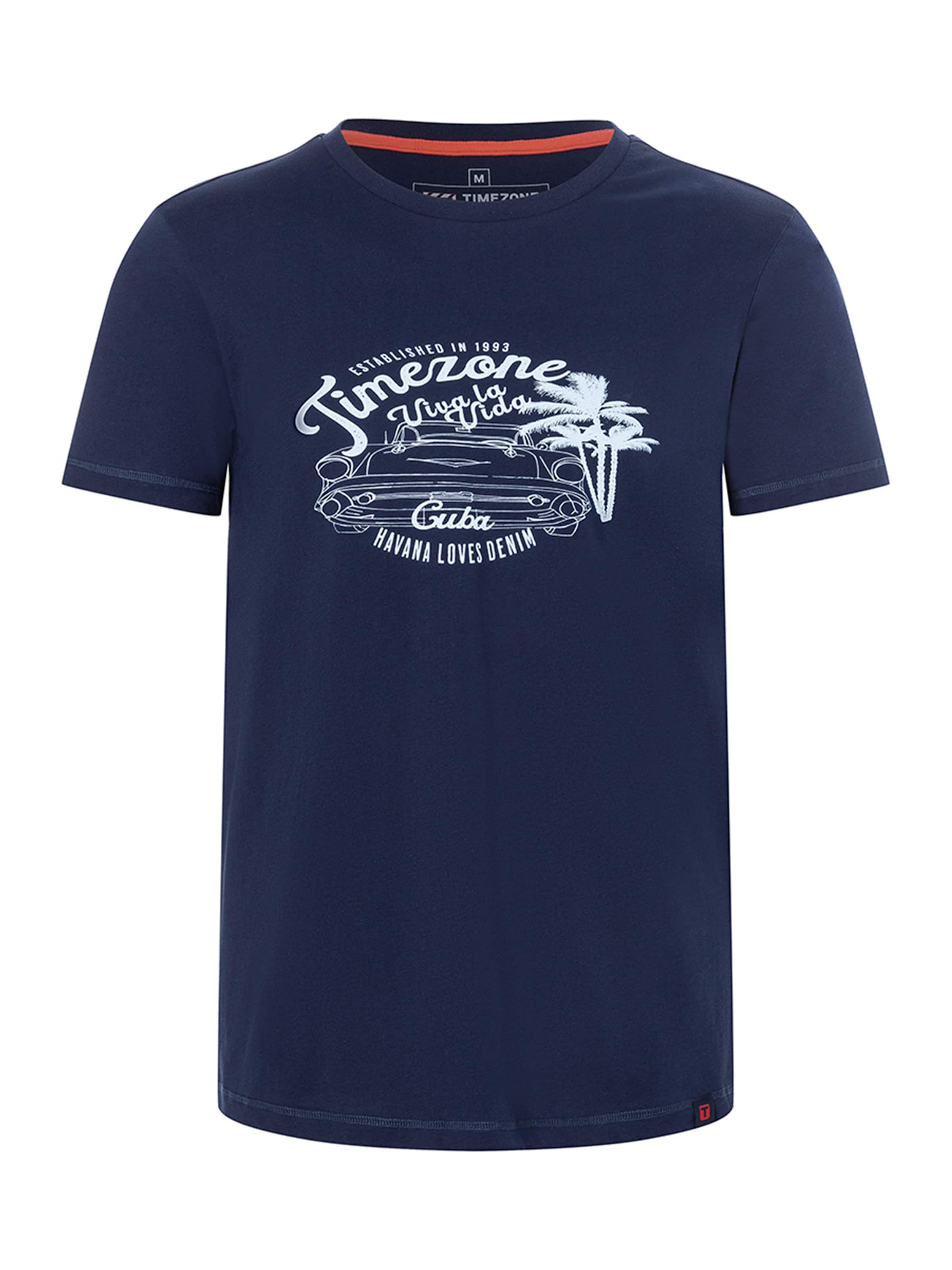 TIMEZONE Shirt 'Cuba' in Blue: front
