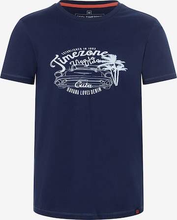 TIMEZONE Shirt 'Cuba' in Blue: front