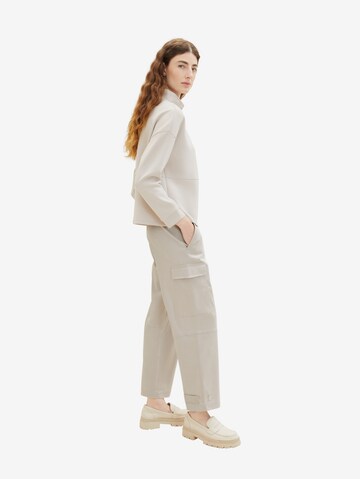 Regular Pantalon cargo TOM TAILOR en beige