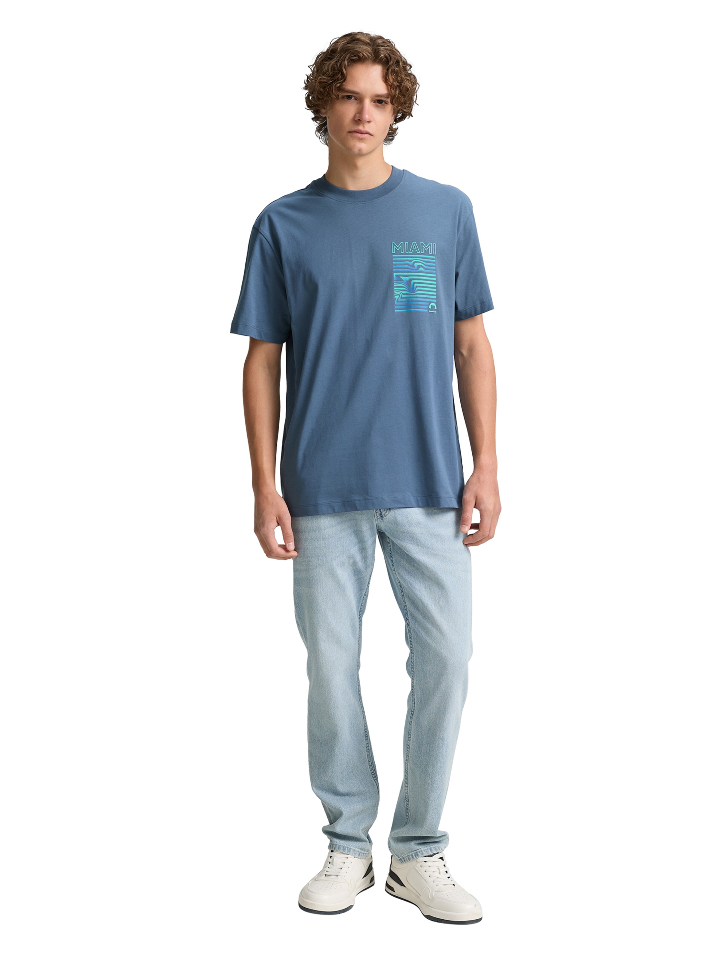 TOM TAILOR DENIM Μπλουζάκι σε μπλε