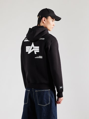ALPHA INDUSTRIES Collegepaita värissä musta: etupuoli