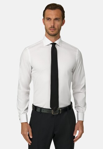 Boggi Milano Shirt in Wit: voorkant