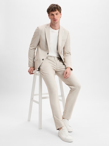 Digel Slim fit Pleated Pants in Beige