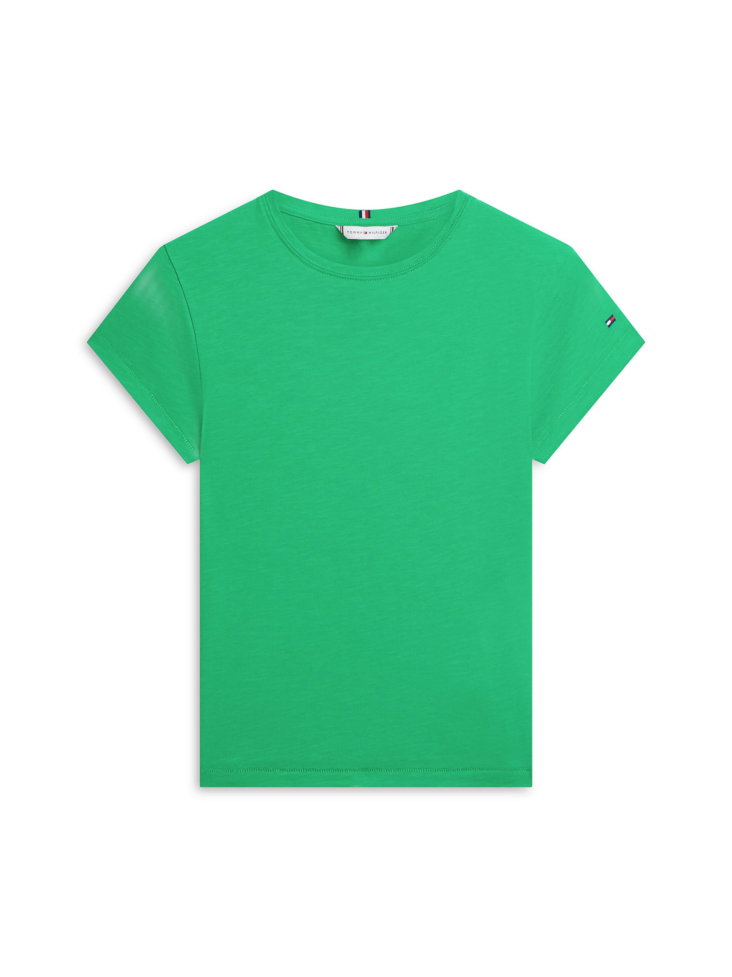 T-shirt TOMMY HILFIGER en vert : devant