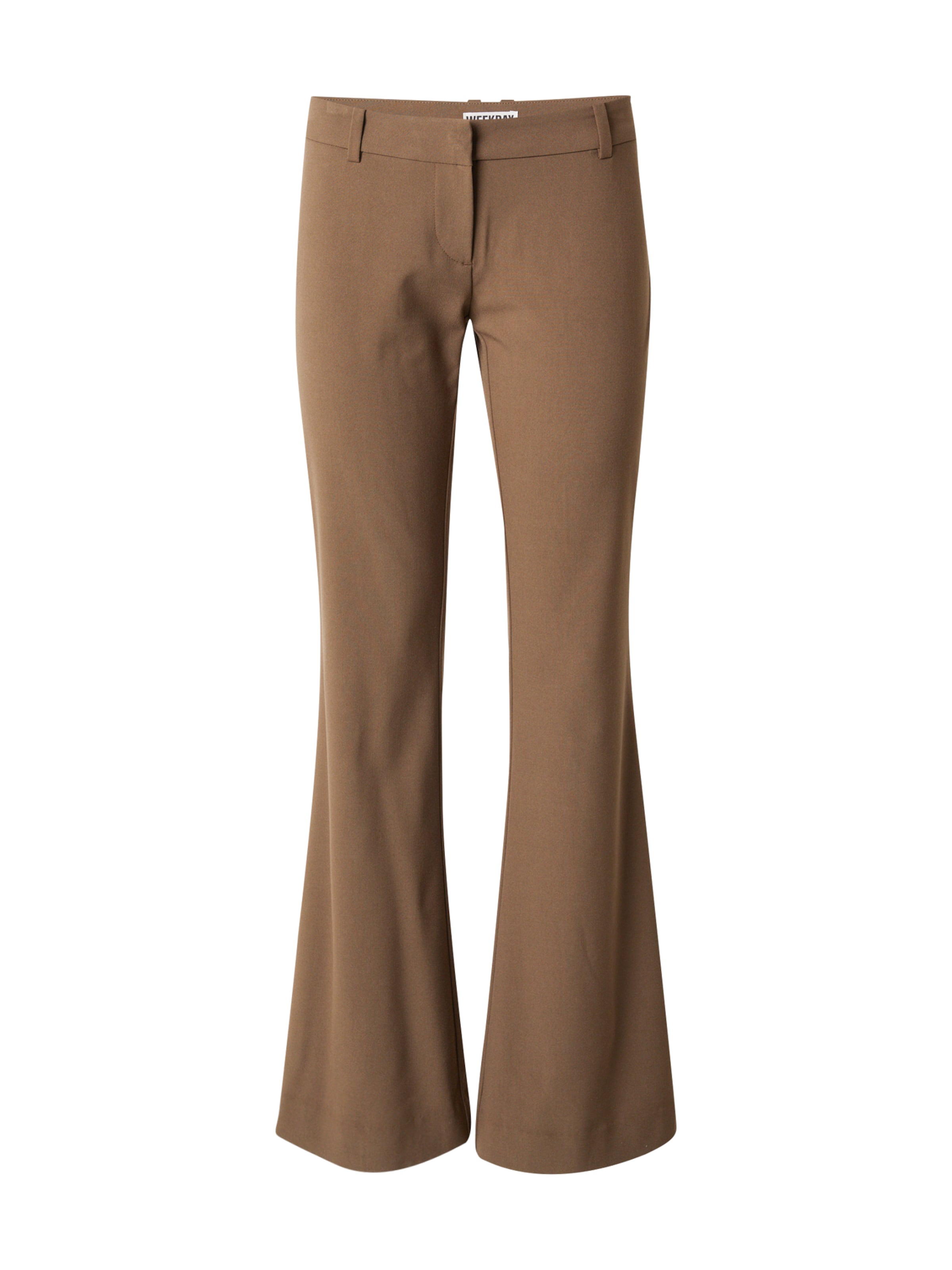 Evazați Pantaloni 'Sarabi' de la WEEKDAY pe verde: față