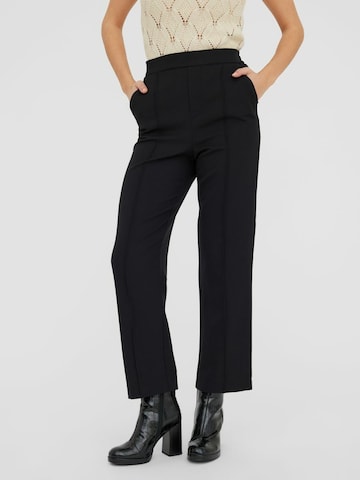 VERO MODA - regular Pantalón de pinzas 'Svala' en negro: frente