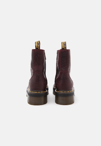 Dr. Martens - Botim com fivela 'Jadon' em vermelho