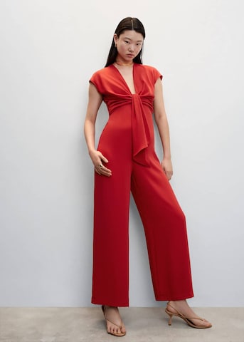 MANGO Jumpsuit 'Cannes' i röd