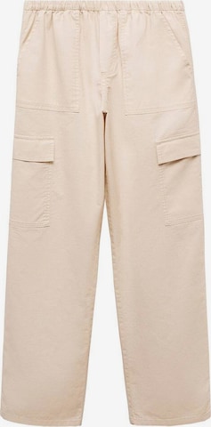 MANGO TEEN Loose fit Pants 'Comfyc' in Beige: front