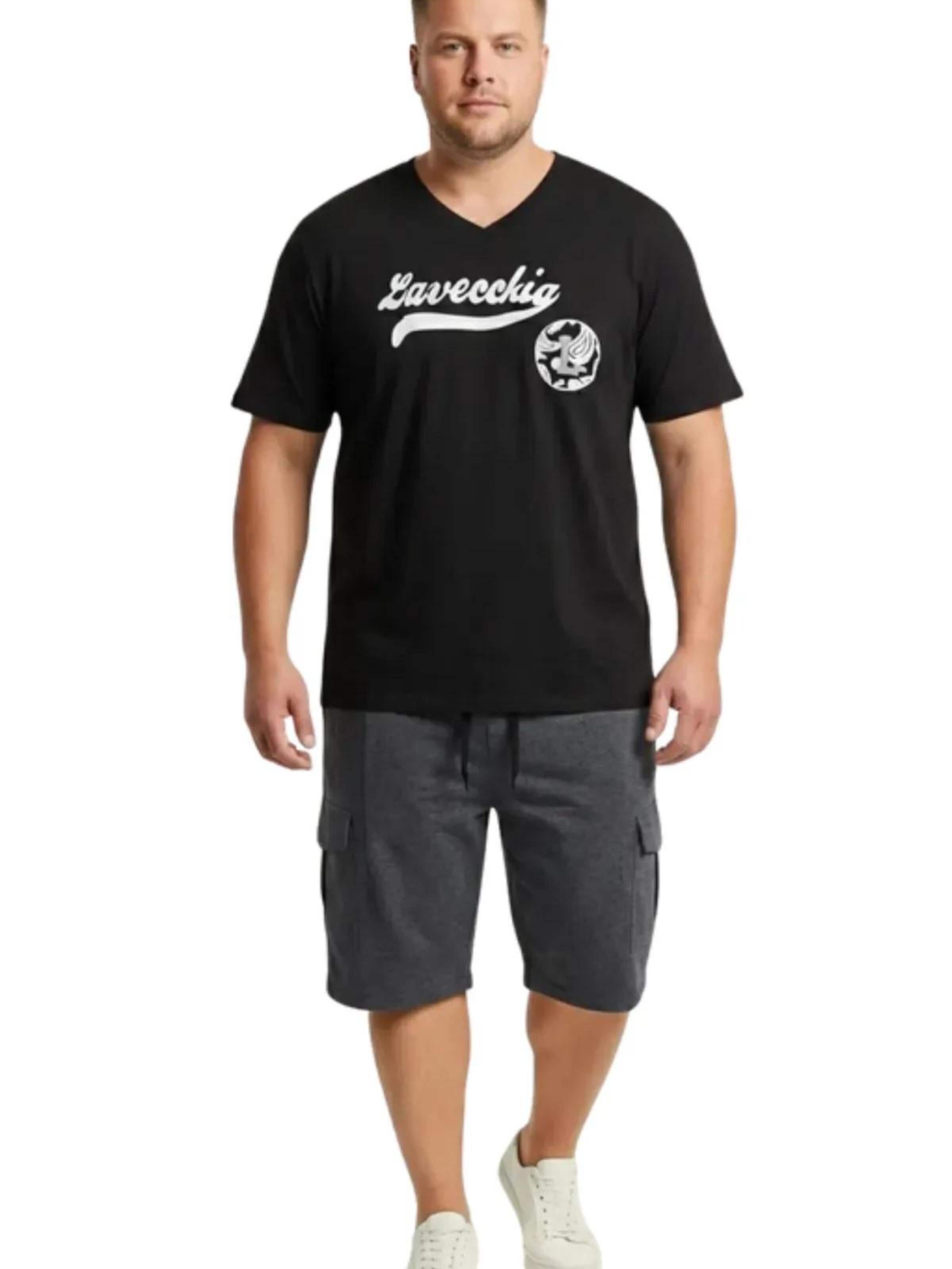 Lavecchia T-shirt 'LV-9900 Übergrößen' i svart