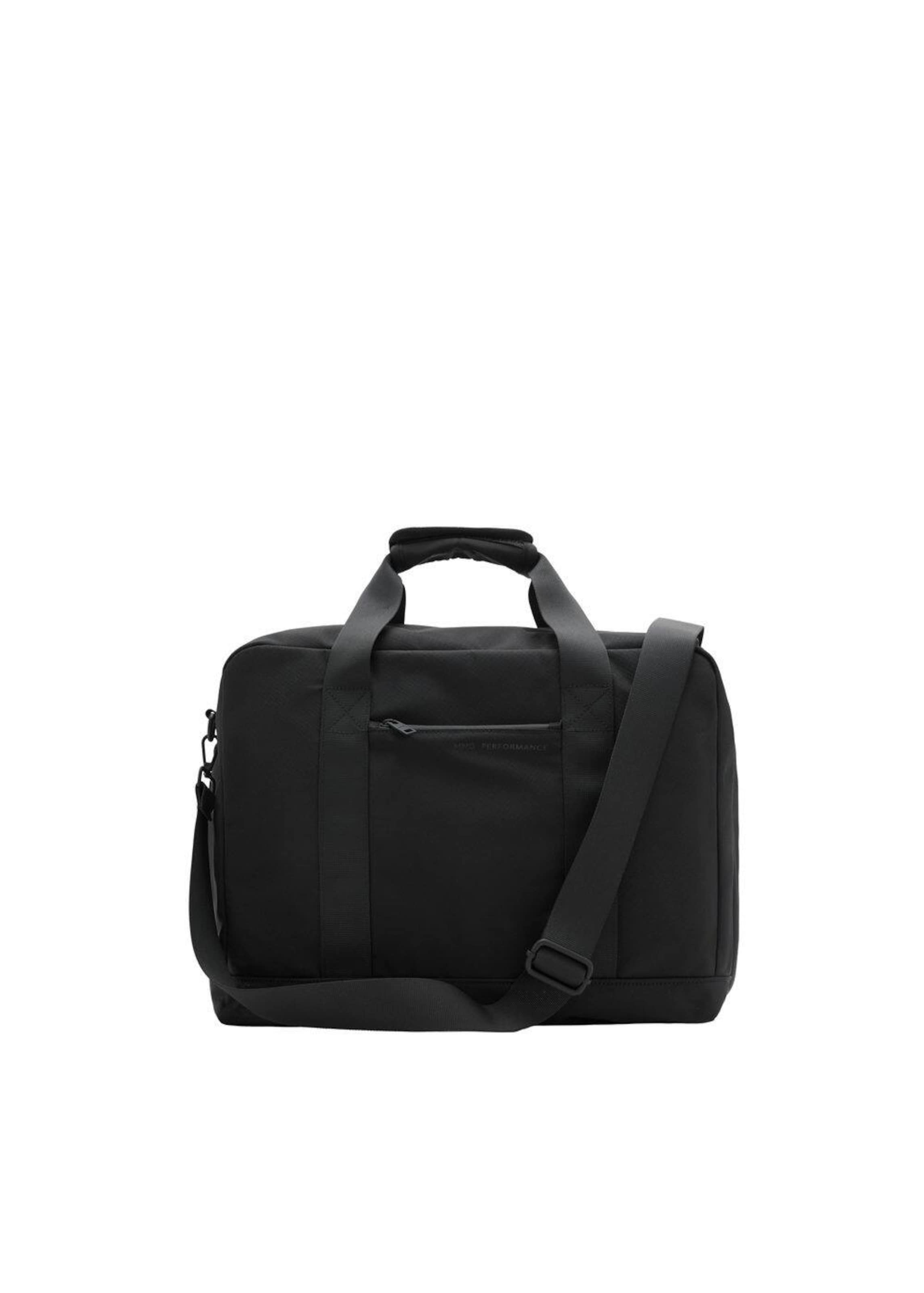 MANGO MAN Weekender in Black: front