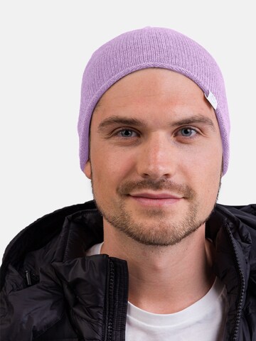 Bonnet CASH-MERE.CH en violet : devant