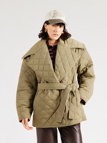 & Other Stories Between-season jacket in Green: front