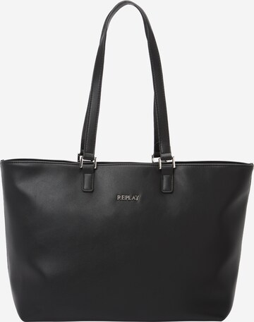 REPLAY Shopper in Black: front