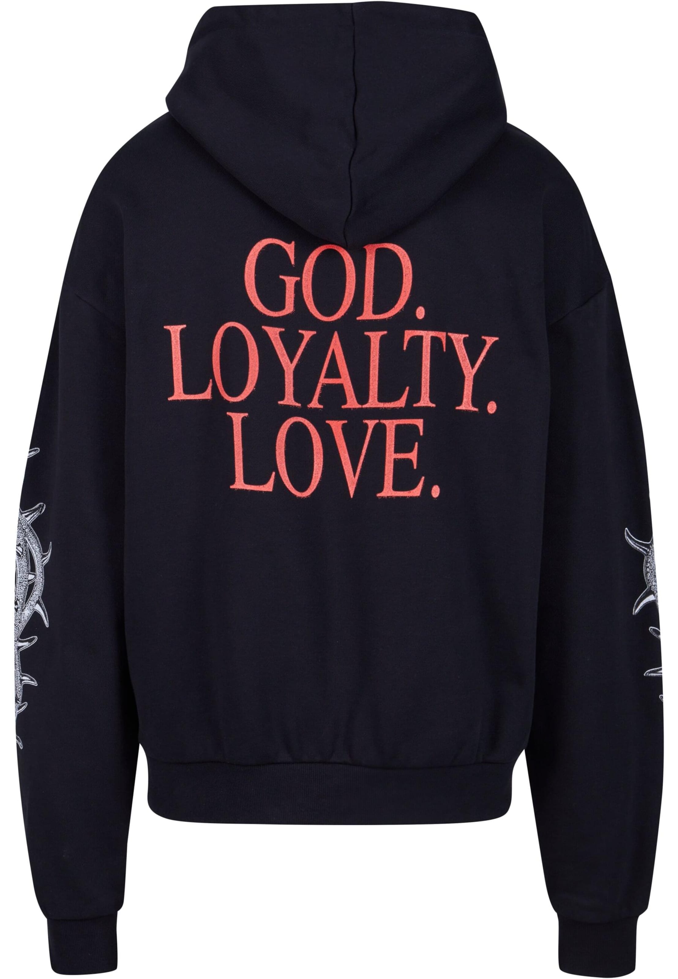 MT Upscale Dressipluus 'God Loyalty Love', värv must