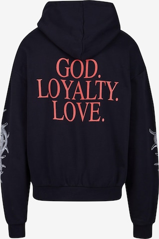 MT Upscale Sweatshirt 'God Loyalty Love' in Zwart