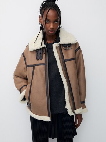 Pull&Bear Between-season jacket in Brown: front