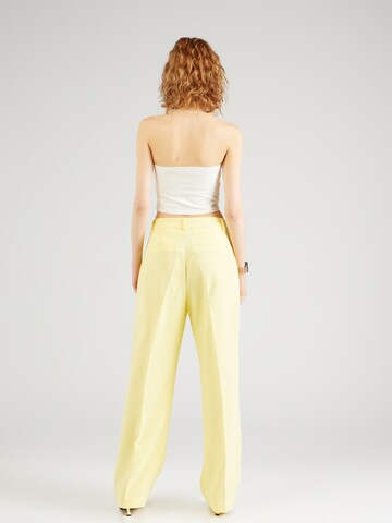 Loosefit Pantalon à plis 'Ginette' Peppercorn en jaune