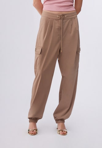 Liu JoTapered Cargo hlače - bež boja: prednji dio