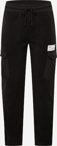SOS Zúžený Funkční kalhoty 'Laax' – černá: přední strana