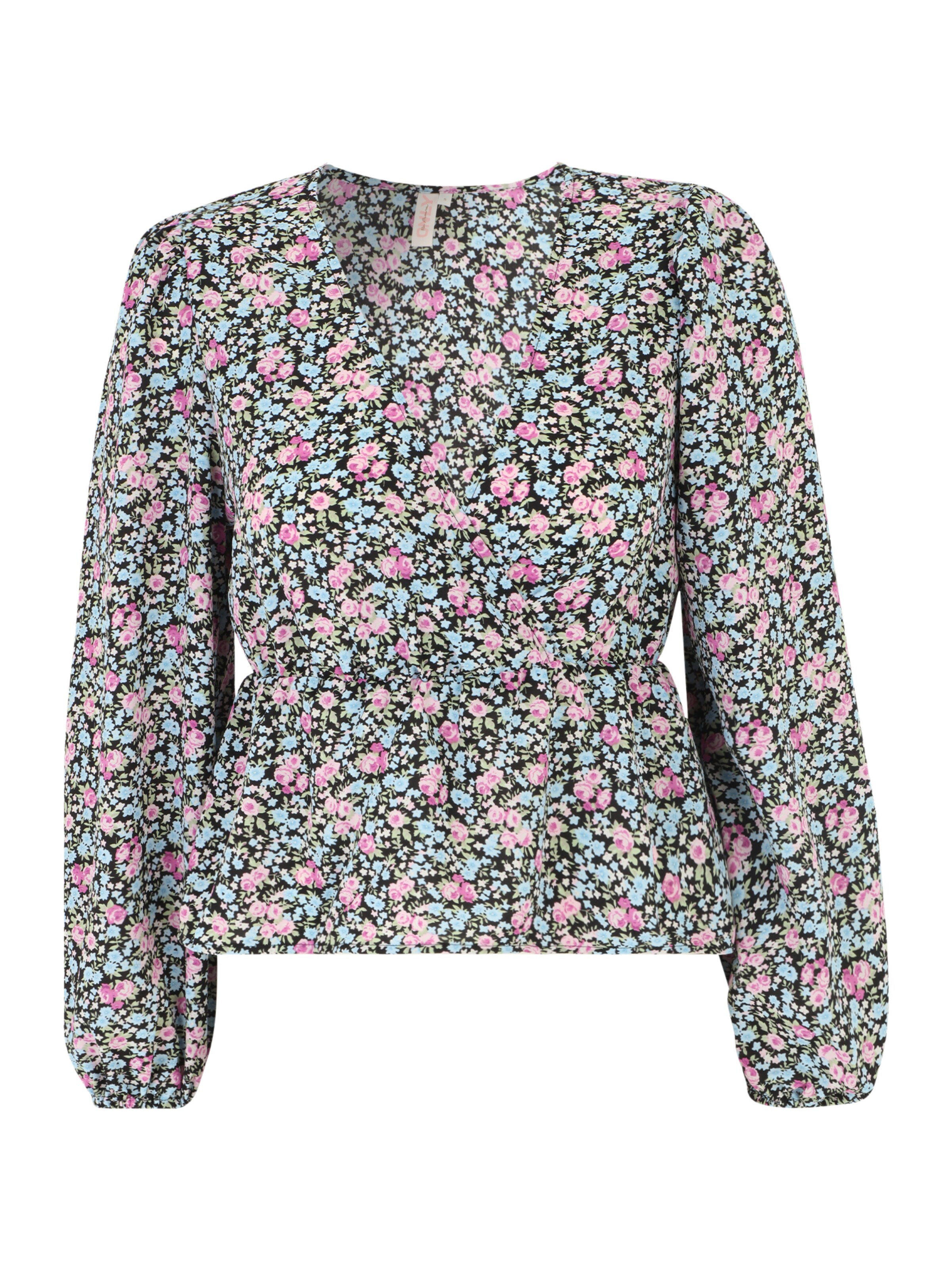 Only Petite Blouse 'LISE' in Black: front