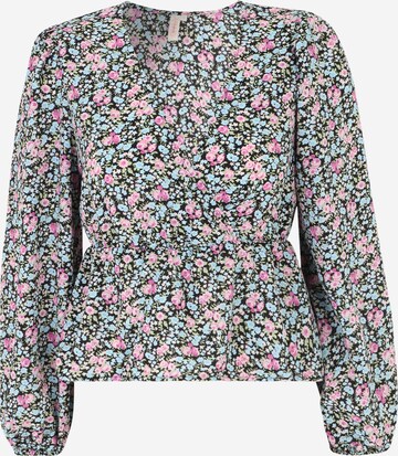 Only Petite Blouse 'LISE' in Zwart: voorkant