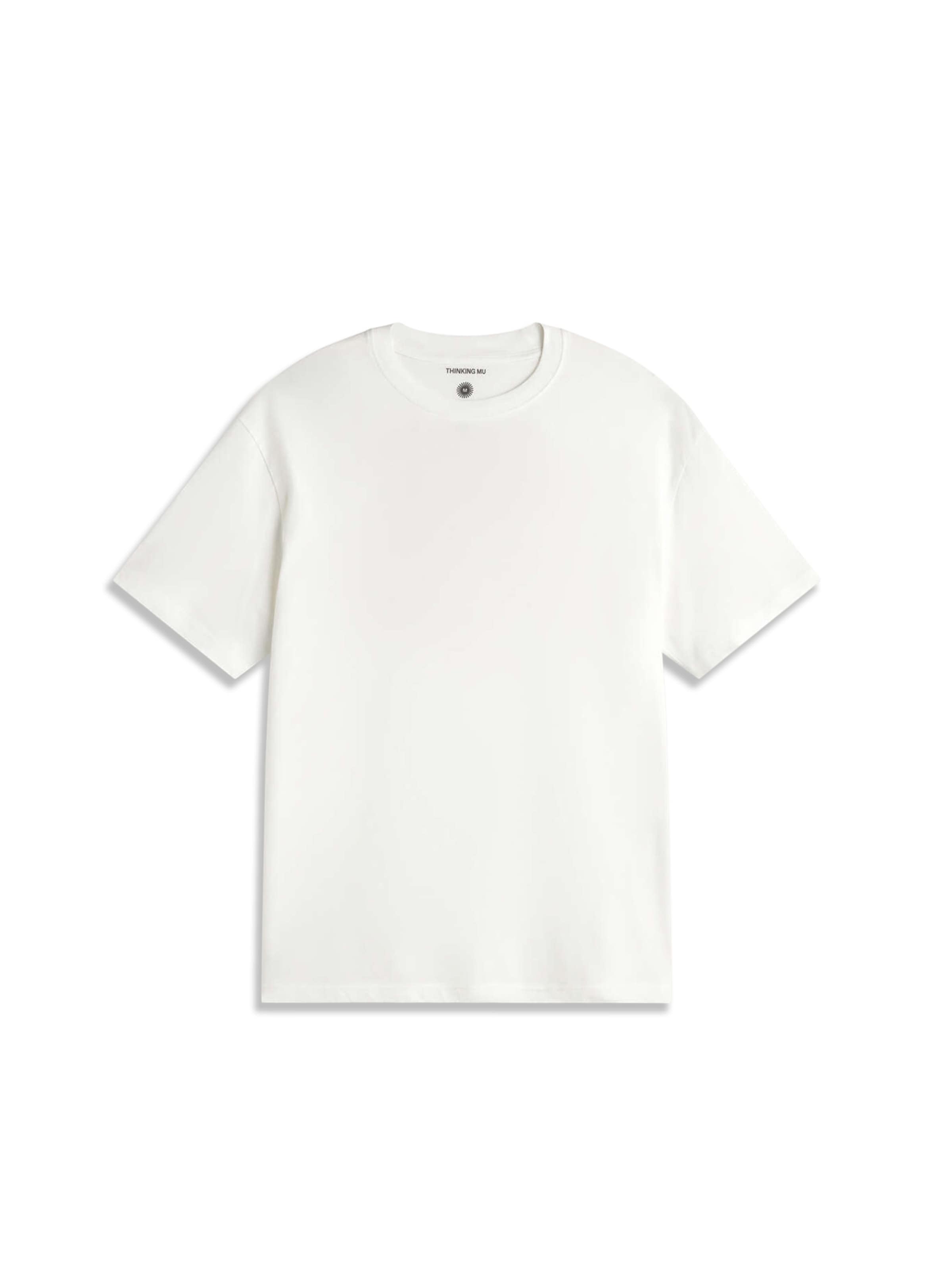 Thinking MU T-Shirt 'Aaron' in Weiß: Vorderseite