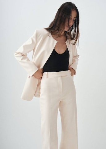 MANGO Flared Hose 'Tropi' in Beige