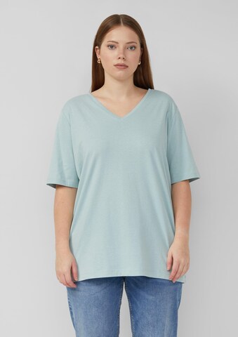 QS T-Shirt in Blau: Vorderseite