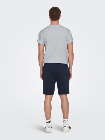 Only & Sons Loosefit Shorts 'Ceres' in Blau