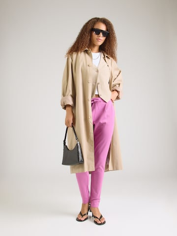 Coupe slim Pantalon à pince 'IHKate' ICHI en violet
