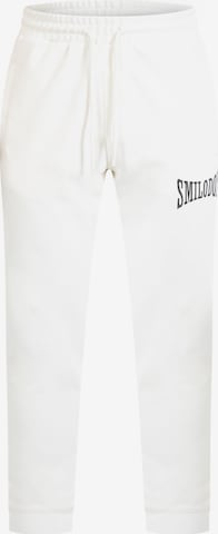Smilodox Slim fit Pants 'Classic Pro' in White: front