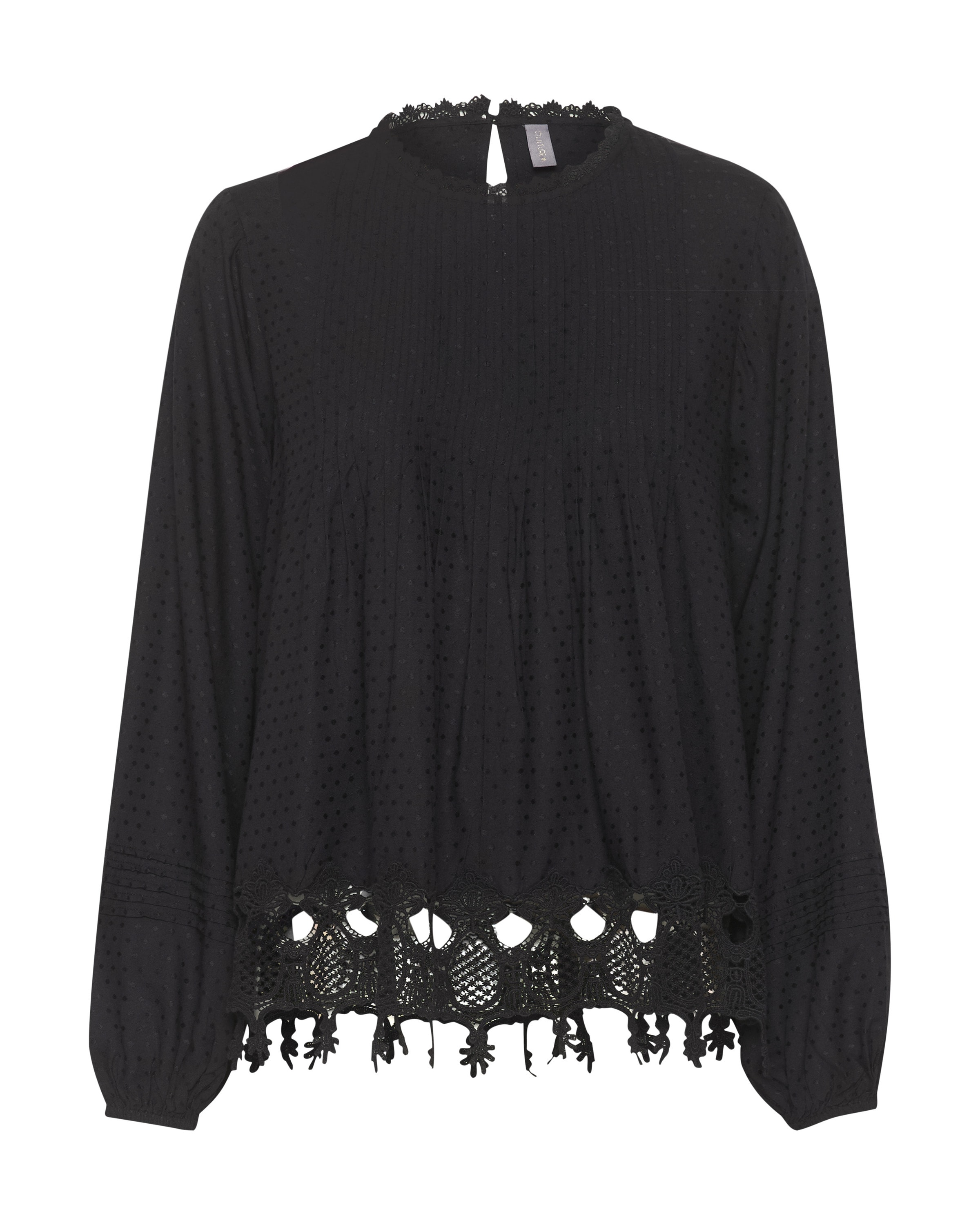 CULTURE Bluse i sort: forside