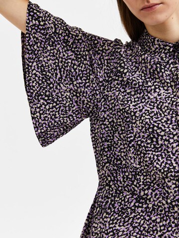 Rochie tip bluză 'Jalina' de la SELECTED FEMME pe negru