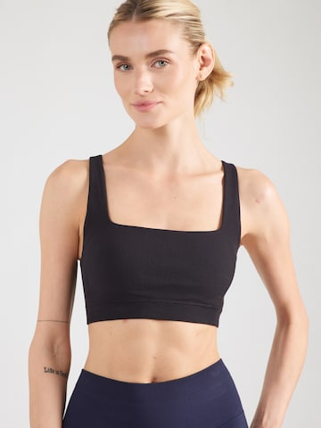 Bustier Soutien-gorge de sport Fabletics en noir : devant