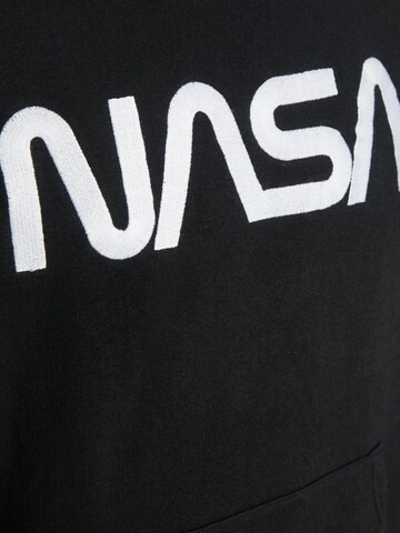 JACK & JONES Sweatshirt 'NASA' in Black