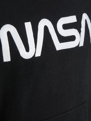 JACK & JONES Mikina 'NASA' – černá