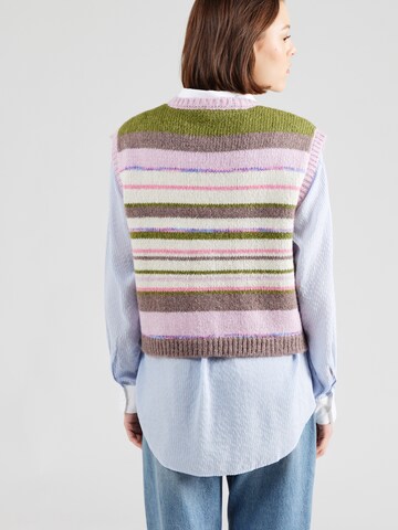 PIECES Вязаная жилетка 'PCRYE' в Белый