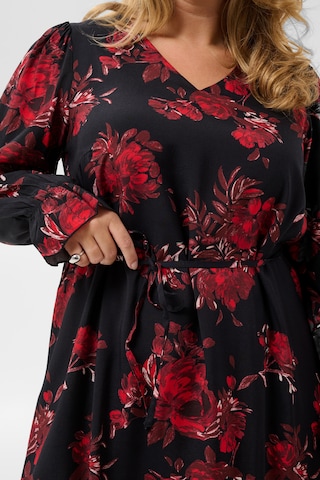 KAFFE CURVE Jurk in Zwart