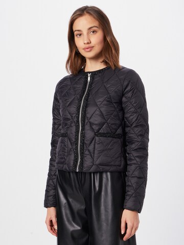 IKKS Between-Season Jacket in Black: front