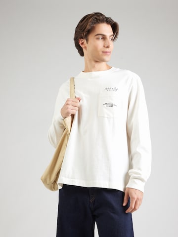 Abercrombie & Fitch Футболка 'CAFE' в Белый