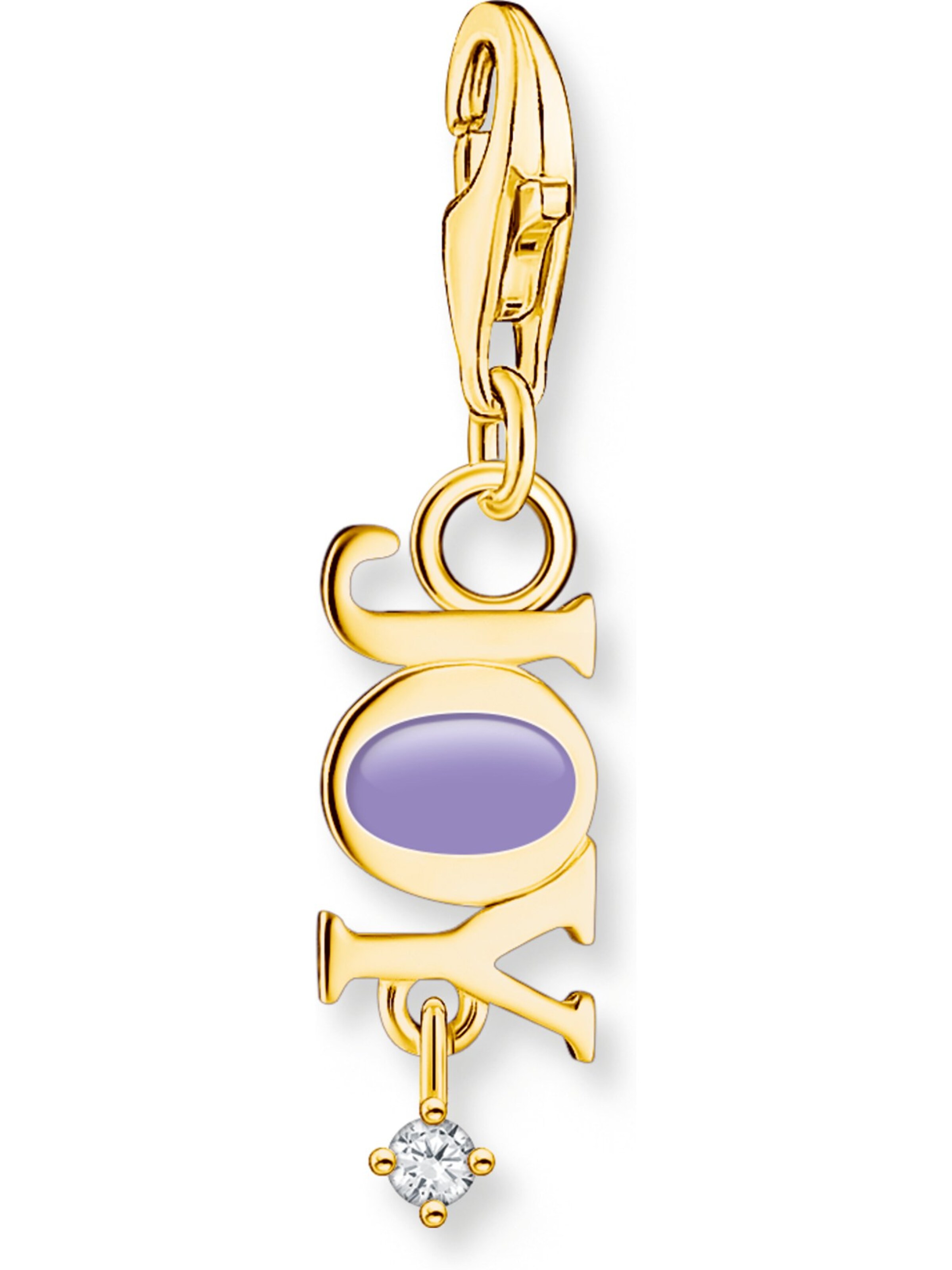 Thomas Sabo Anhänger in gold / lila, Produktansicht