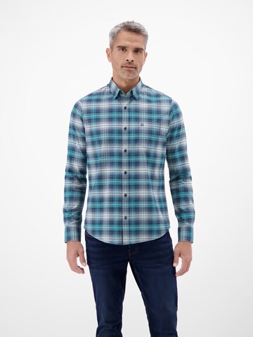 LERROS Regular fit Overhemd in Blauw: voorkant