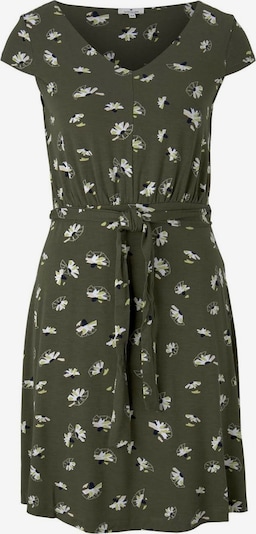 TOM TAILOR Robe en vert clair / vert foncé / noir / blanc, Vue avec produit